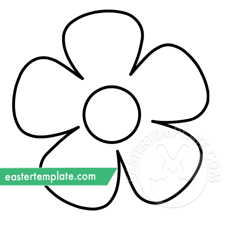 Flower with petals coloring page