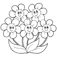 Flower power coloring pages