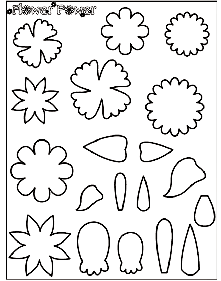 Flower power coloring page