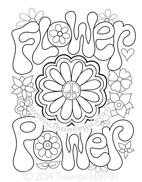 Peace and love coloring book by thaneeya mcardle flower coloring pages love coloring pages coloring pages