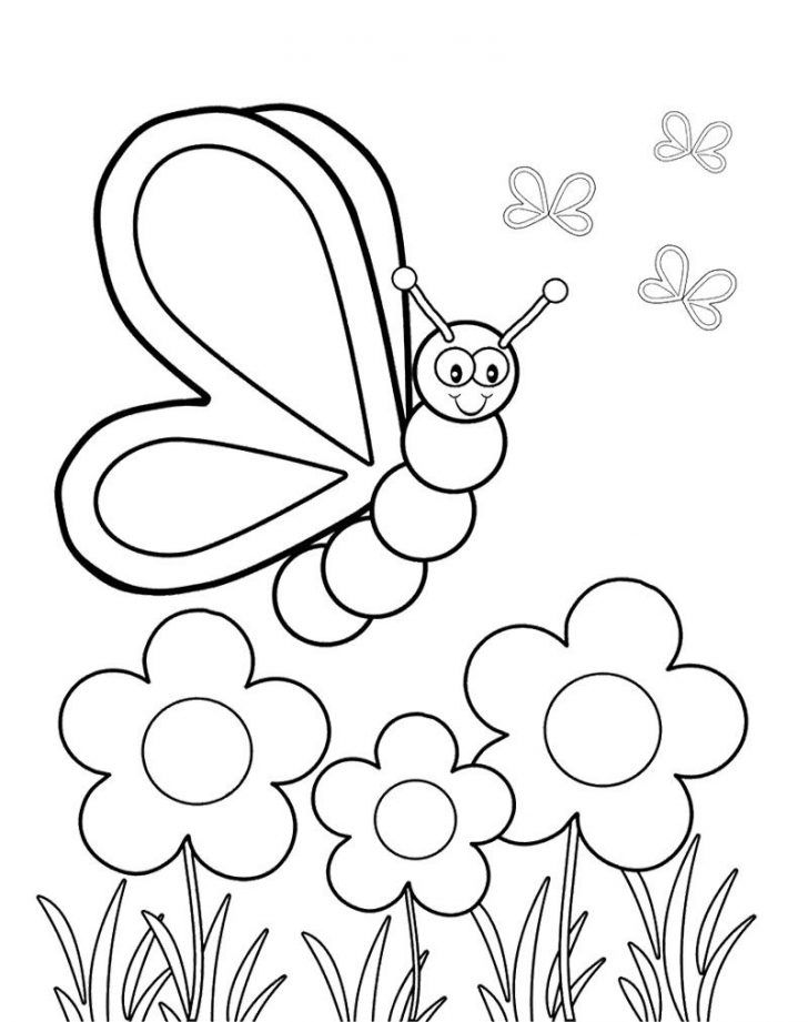 Creative photo of spring flowers coloring pages