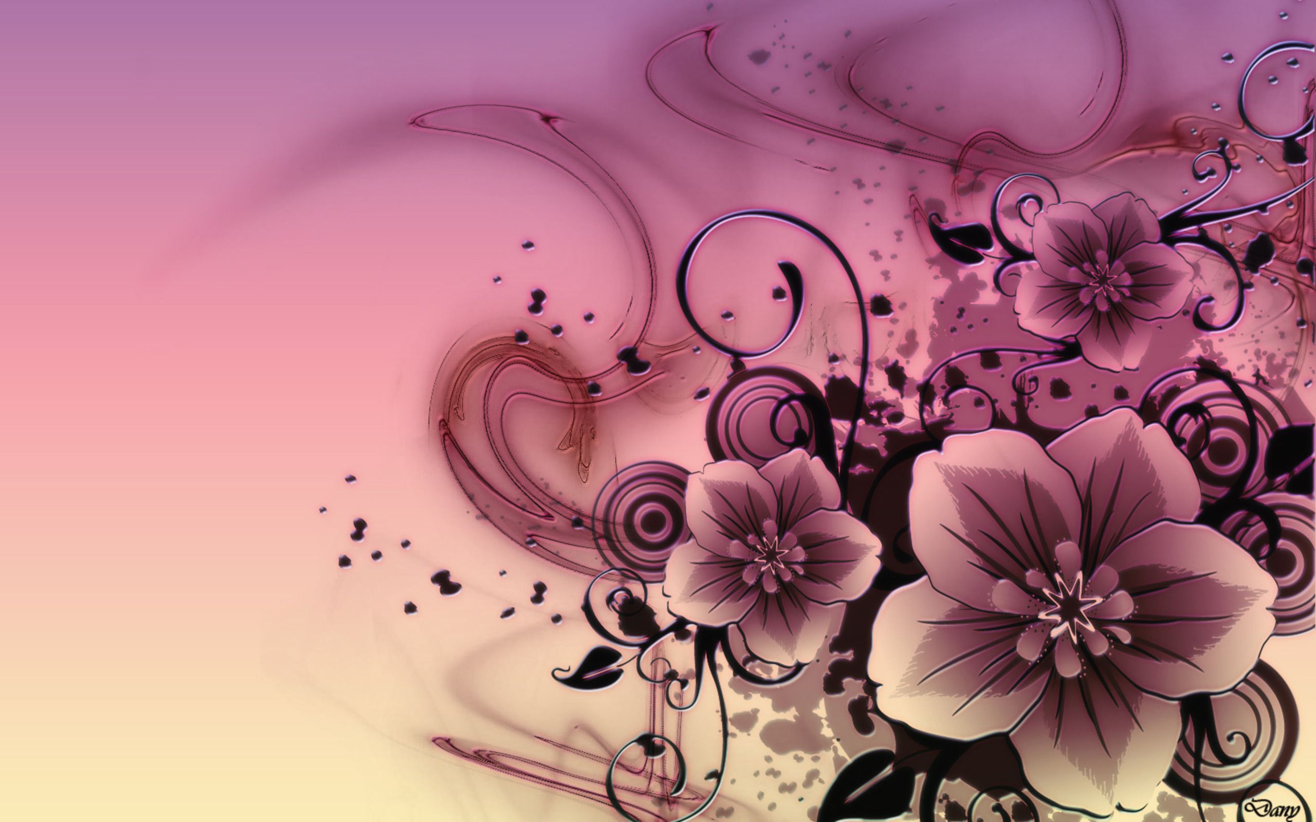 Abstract floral desktop wallpapers