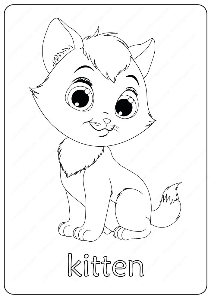 Printable funny fluffy kitten coloring pages coloring pages fluffy kittens kittens coloring