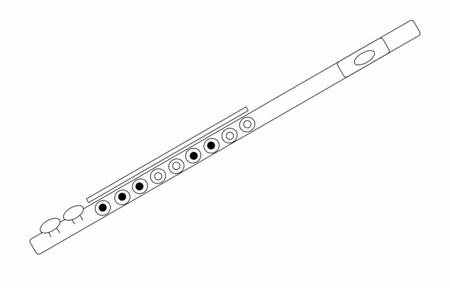 Flute coloring pages