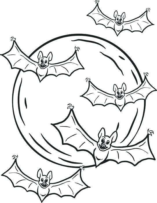 Free printable bat coloring pages for kids