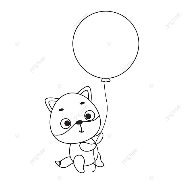 Flying fox coloring page for preschoolers with cute animals vector adorable illustration wte png and vector with transparent background for free download