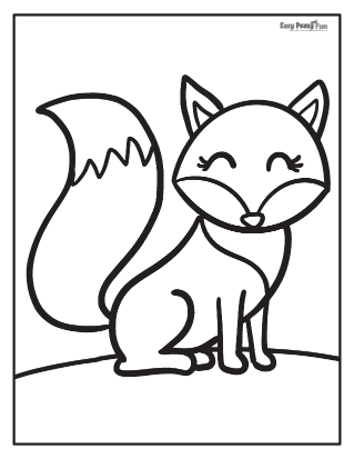 Fox coloring pages