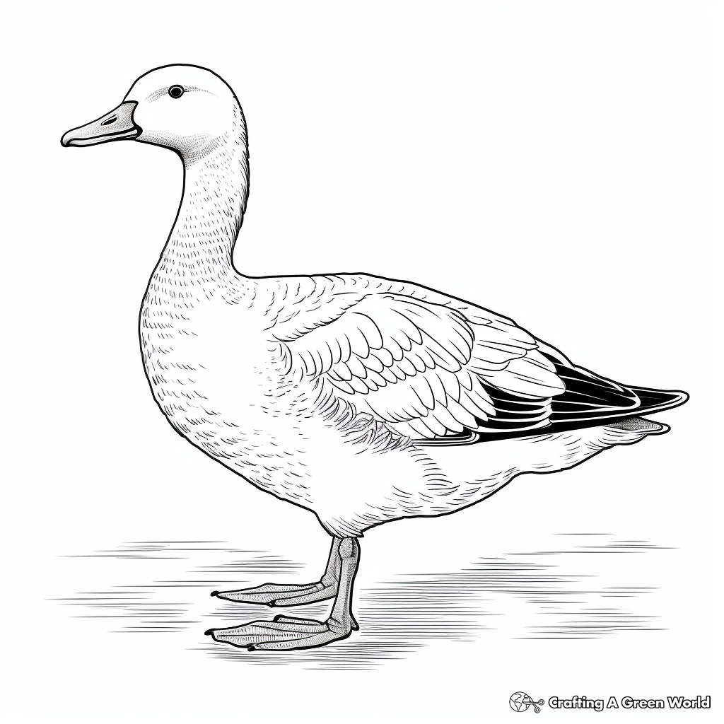 Goose coloring pages