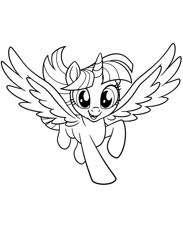 My little pony coloring page for girls