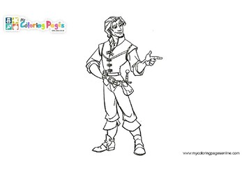 Online flynn rider coloring pages for kids by the learning apps tpt