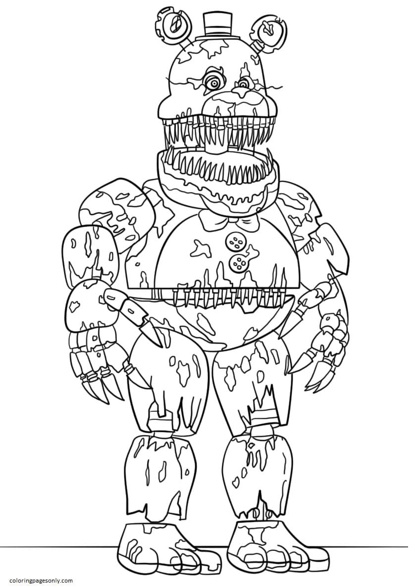 Five nights at freddys fnaf coloring pages printable for free download