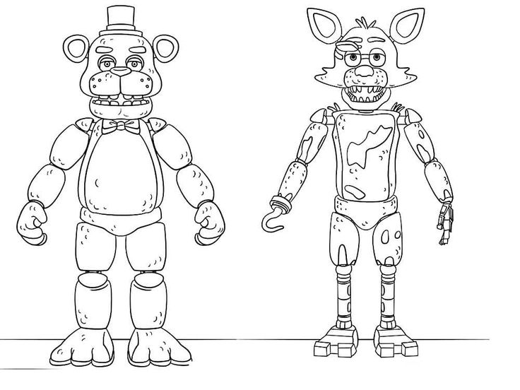 Five nights at freddys coloring pages