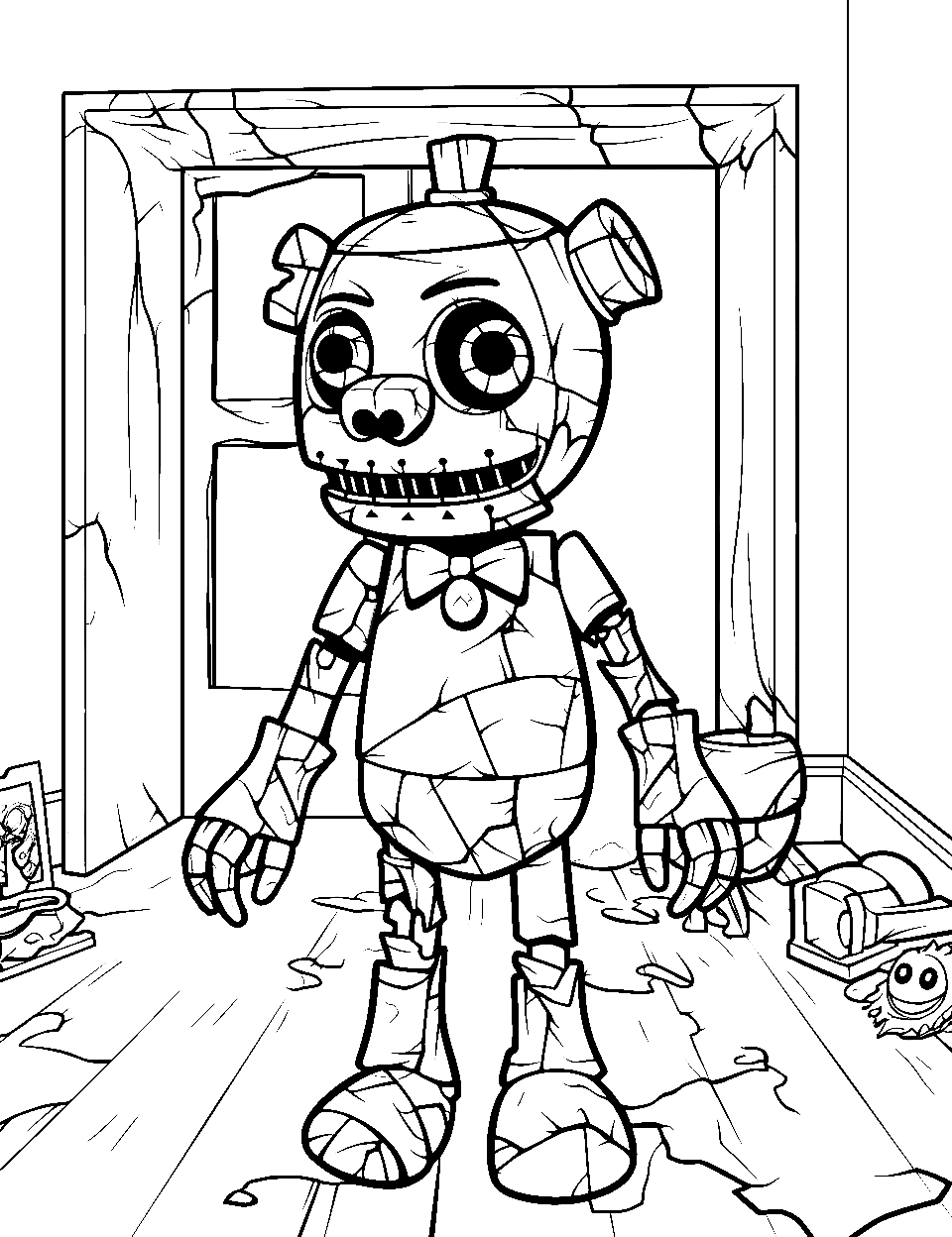 Five nights at freddys coloring pages free printables