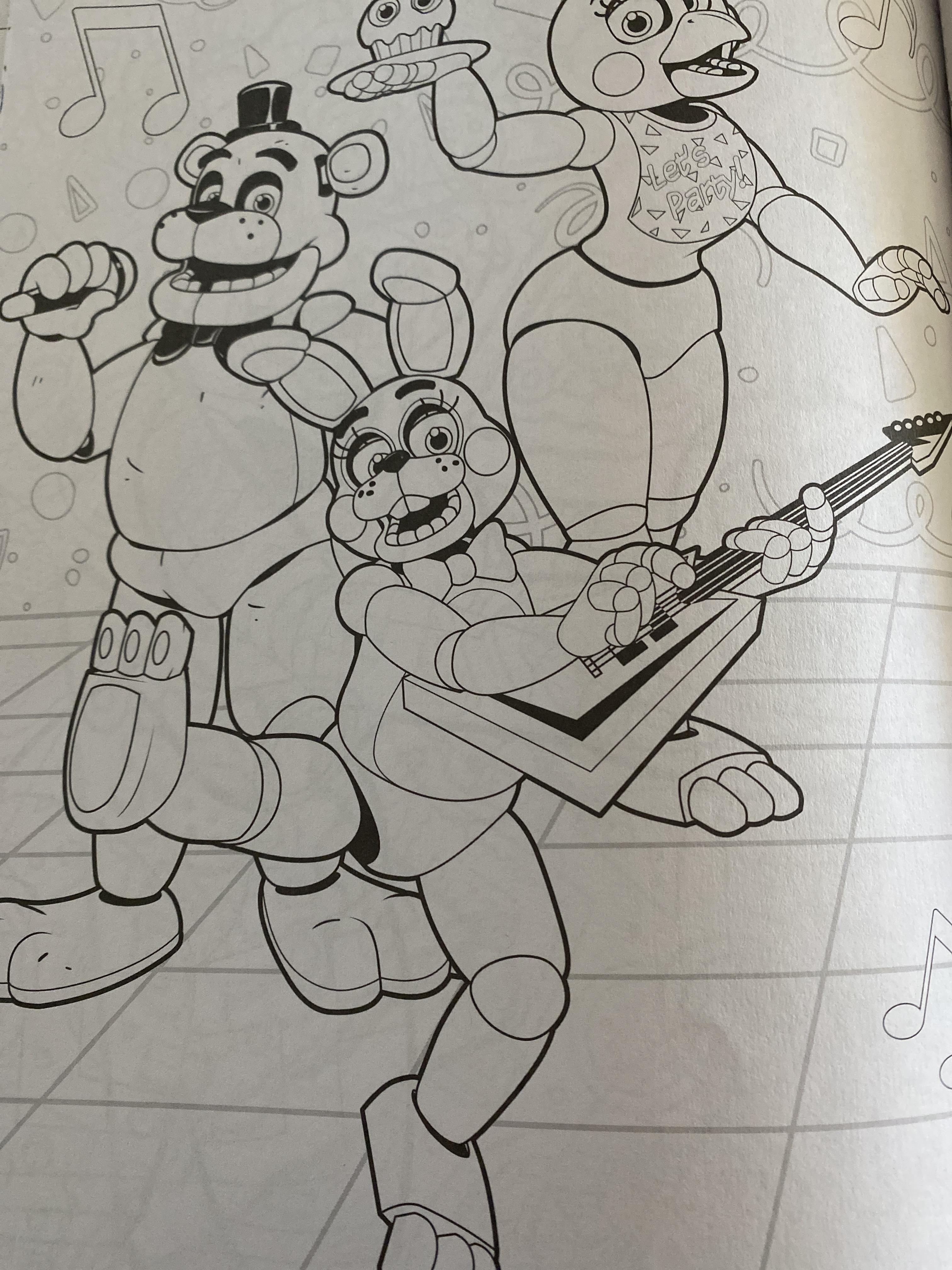 Anyone else notice how theres no toy freddy in the fnaf coloring book even on the page with the other toys we got og freddy and yet they give us pages with