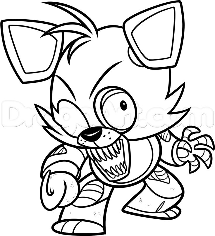 Coloring foxy five nights at freddys sketch coloring page fnaf coloring pages monster coloring pages coloring pages