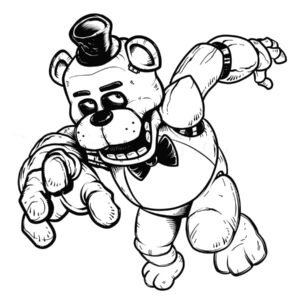 Five nights at freddys fnaf coloring pages printable for free download