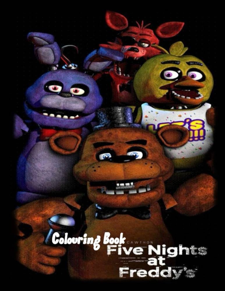 Five nights at freddys wonderfully interesting coloring book of fnaf characters for kids of all ages harry books