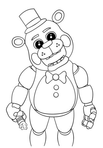 Cute five nights at freddys coloring page fnaf coloring pages coloring pages printable coloring pages