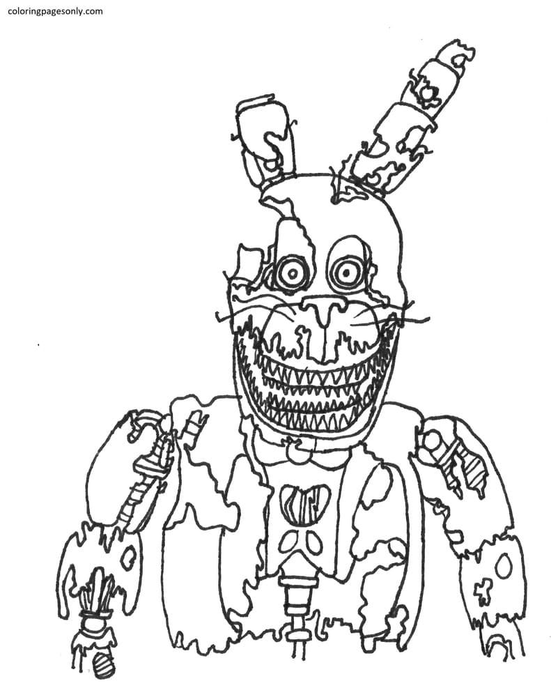 Five nights at freddys coloring pages printable for free download