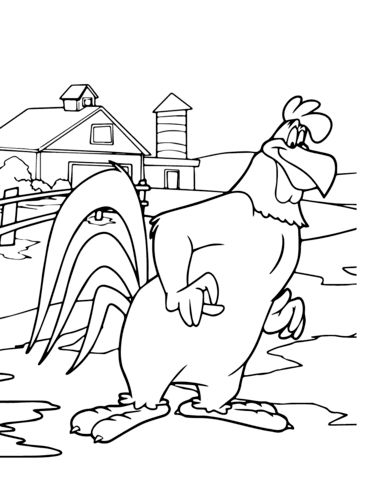 Foghorn leghorn coloring page cartoon coloring pages coloring pages easy disney drawings