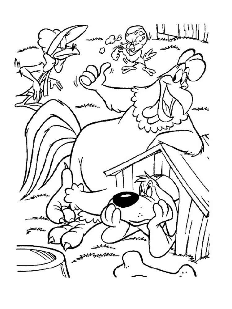 Foghorn leghorn coloring pages