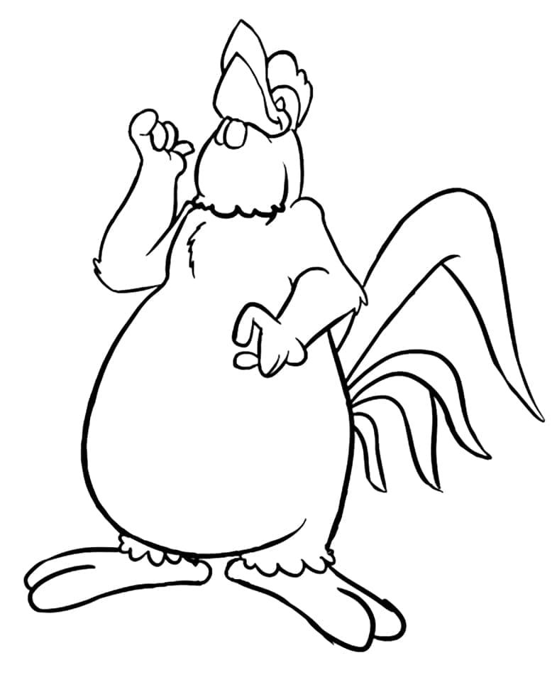 Foghorn leghorn in looney tunes coloring page