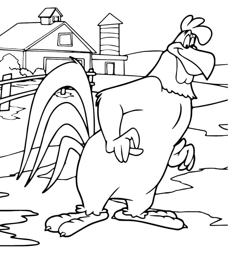 Foghorn leghorn looney tunes coloring page coloring pages looney tunes wallpaper foghorn leghorn