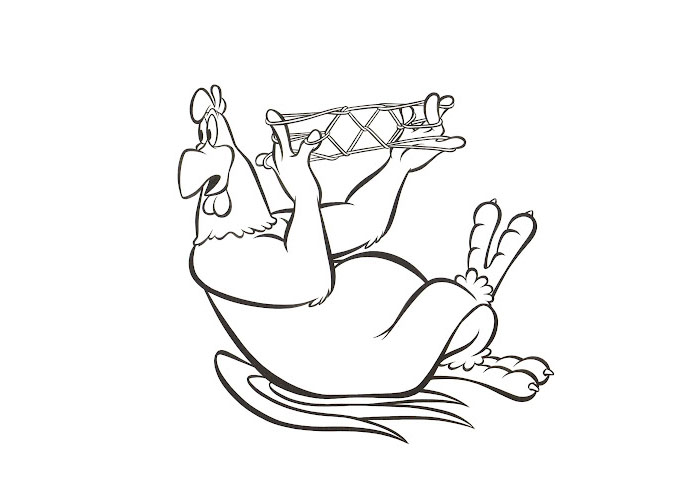 Foghorn leghorn coloring page