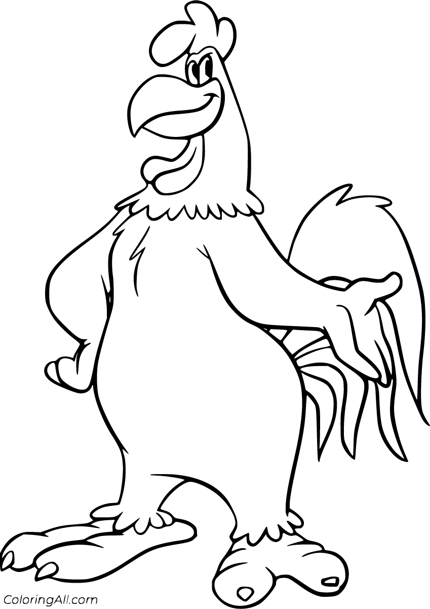 Foghorn leghorn coloring pages