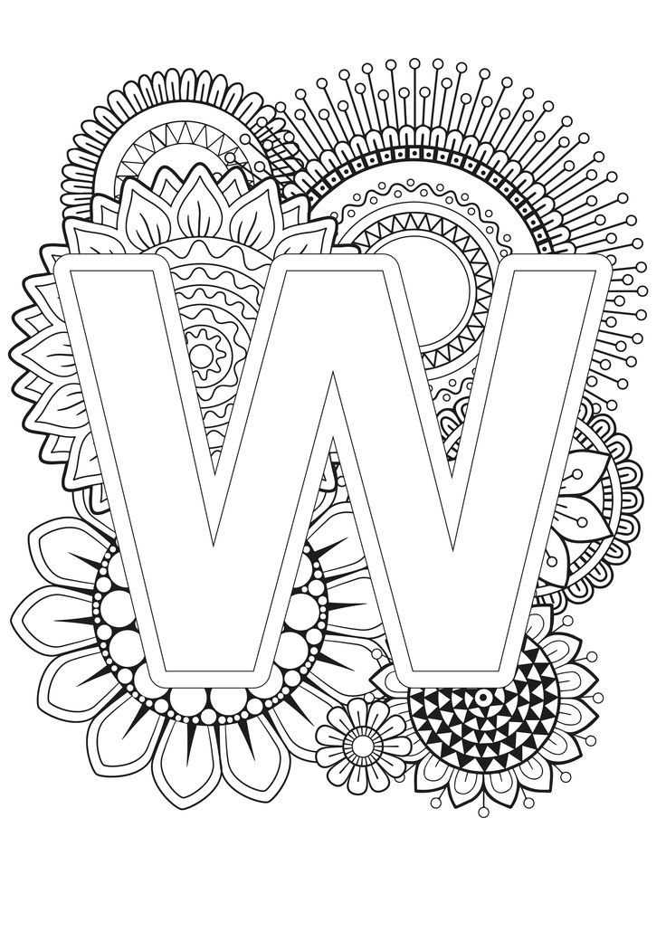 Mindfulness coloring page