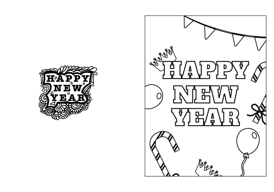 Happy new year free printable loring pages and cards for kids