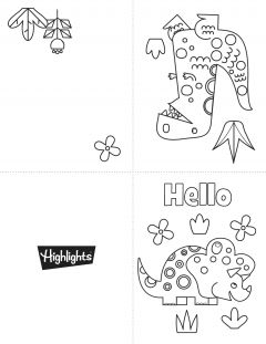 Free coloring card printables highlights for children free printable cards printable coloring cards printable cards