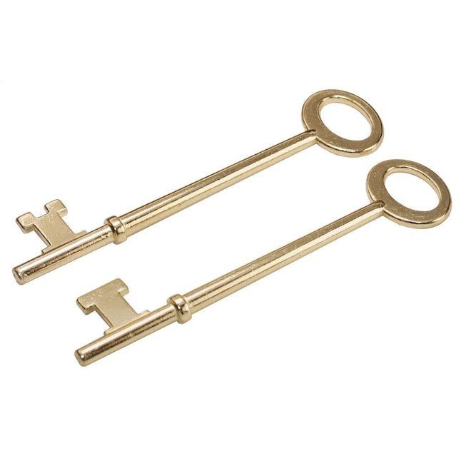 Hillman brass plated skeleton keys steel skeleton key blank in the key blanks department at