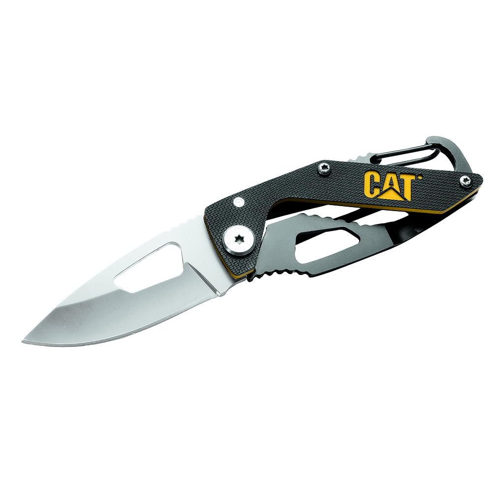 Cat folding skeleton knife and mini keychain multi