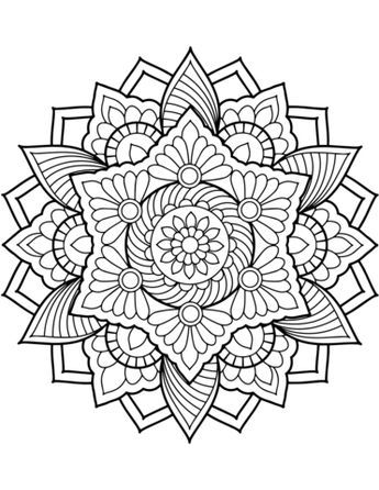 Flower mandala coloring page coloriage mandala mandala ã imprimer mandala ã colorier