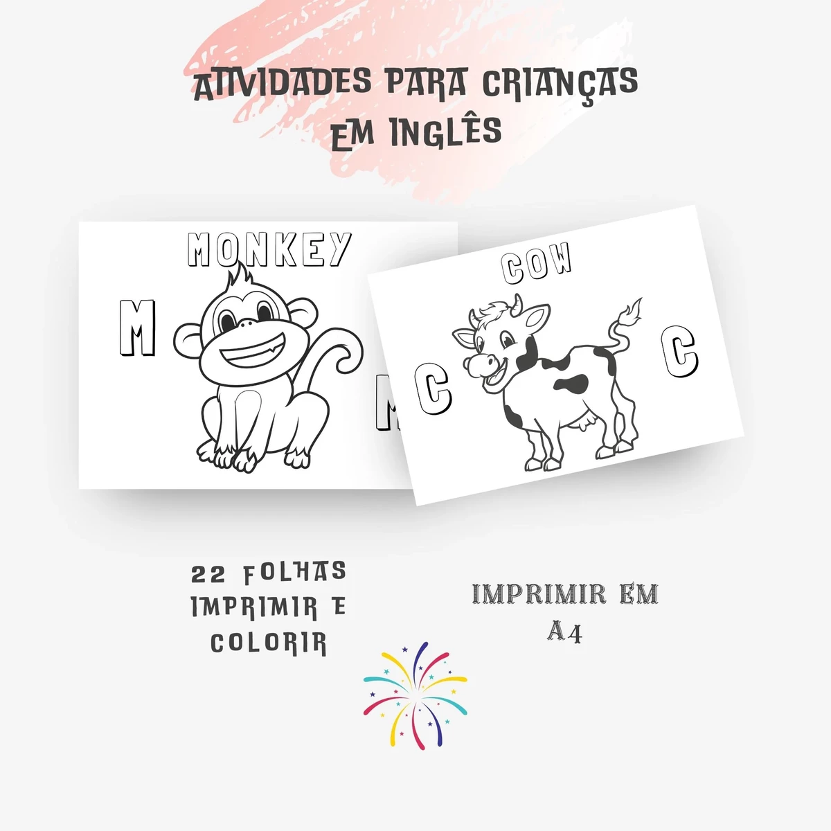 Para colorir desenhosnomes em inglãªsanimais