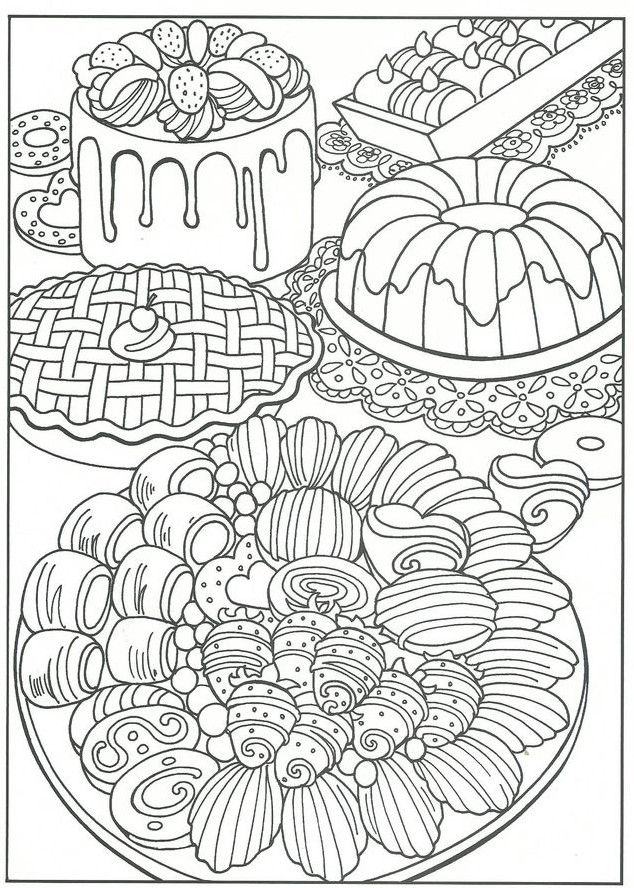 Printable coloring pages food coloring pages mandala coloring pages cute coloring pages