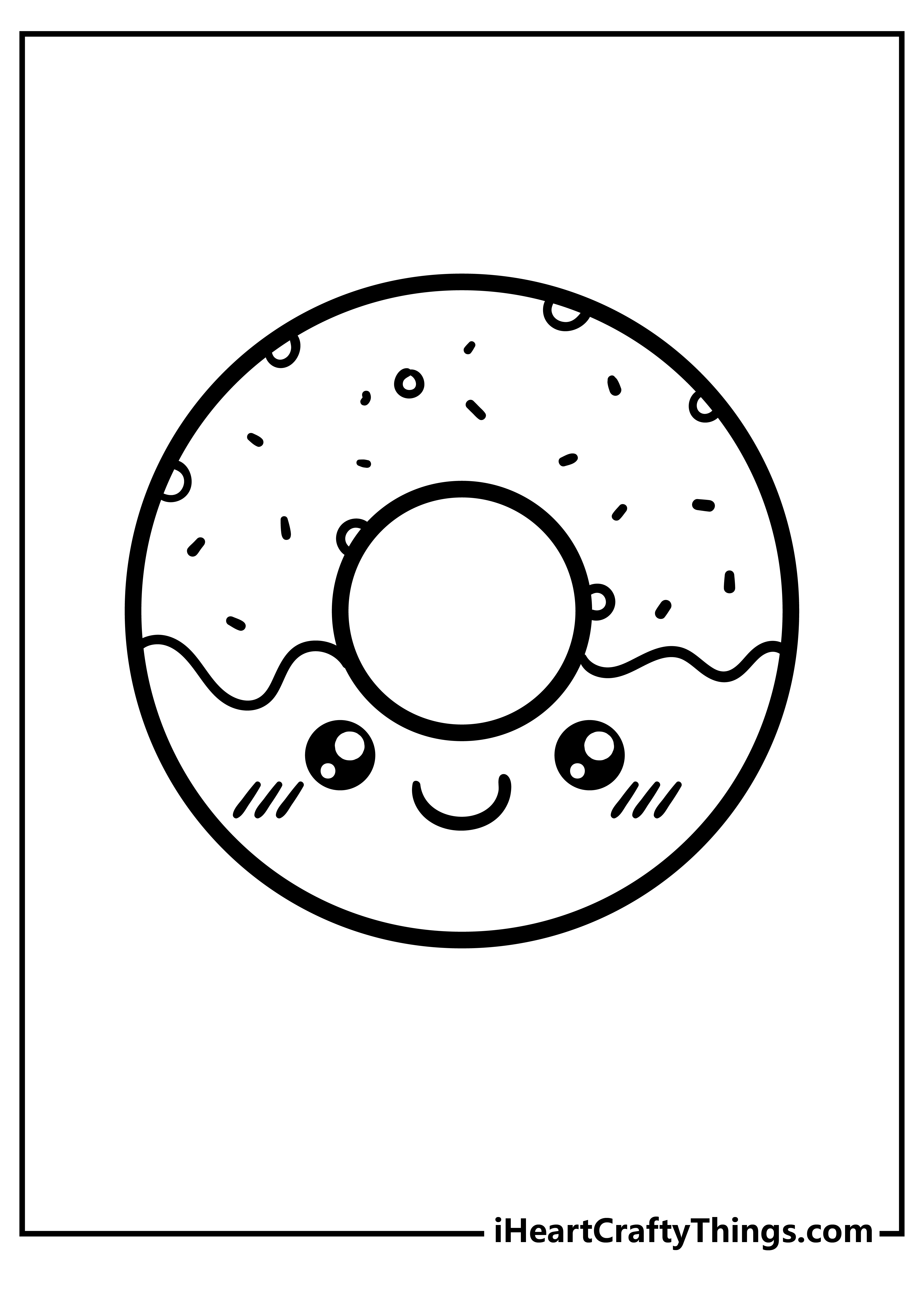 Cute food coloring pages free printables