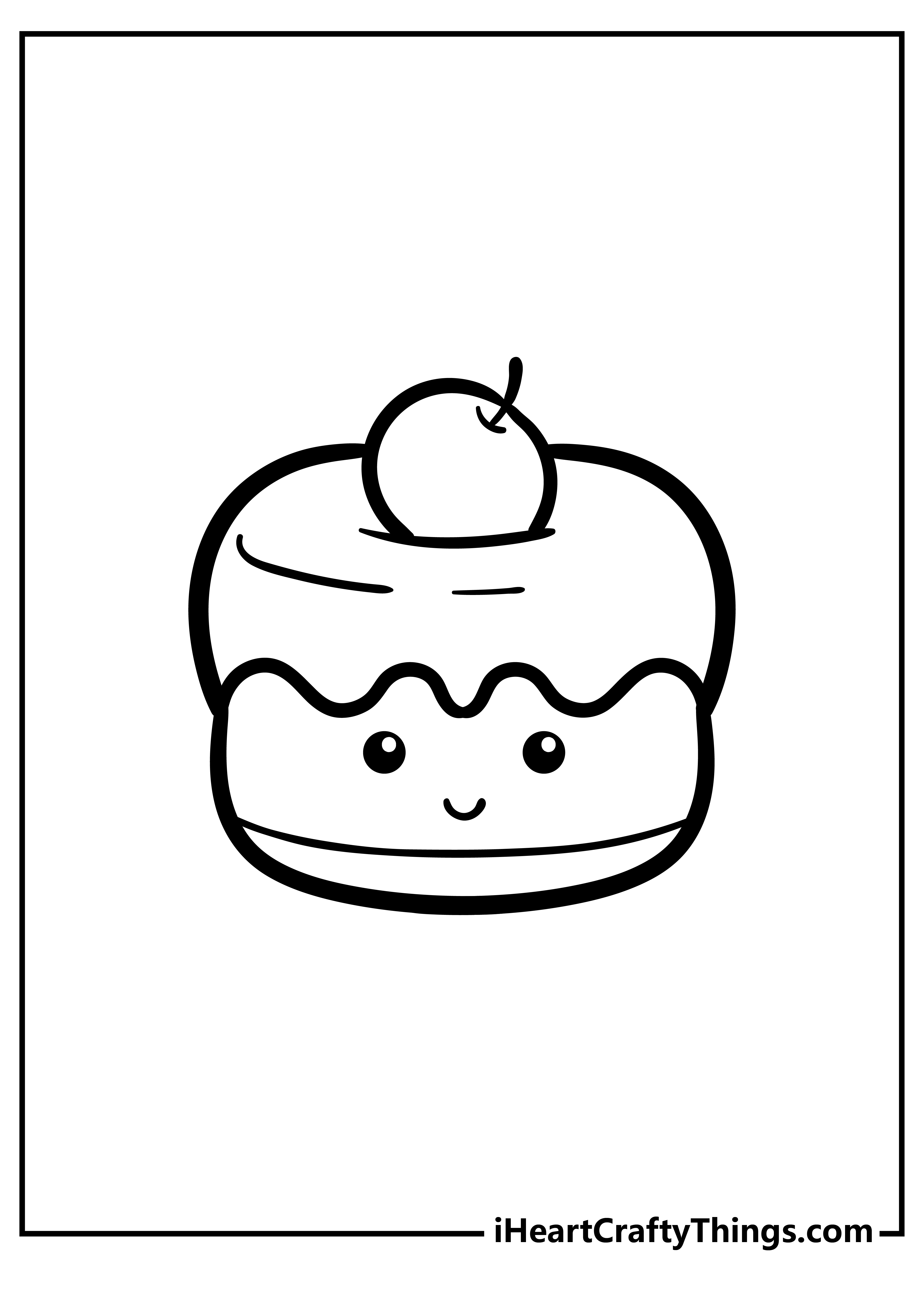 Cute food coloring pages free printables