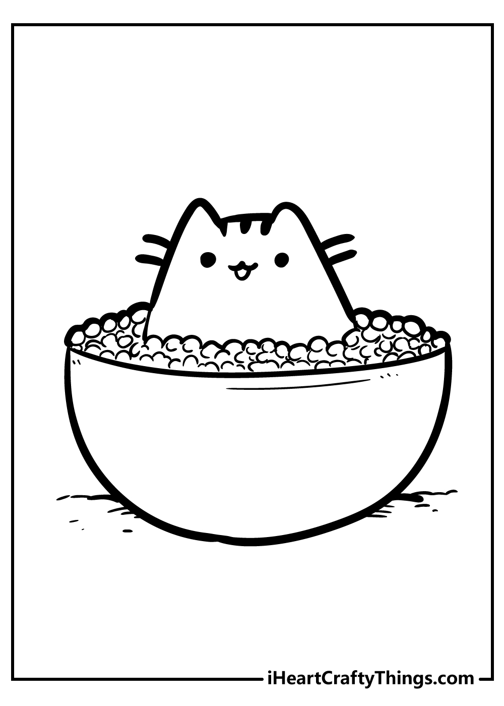 Pusheen coloring pages free printables