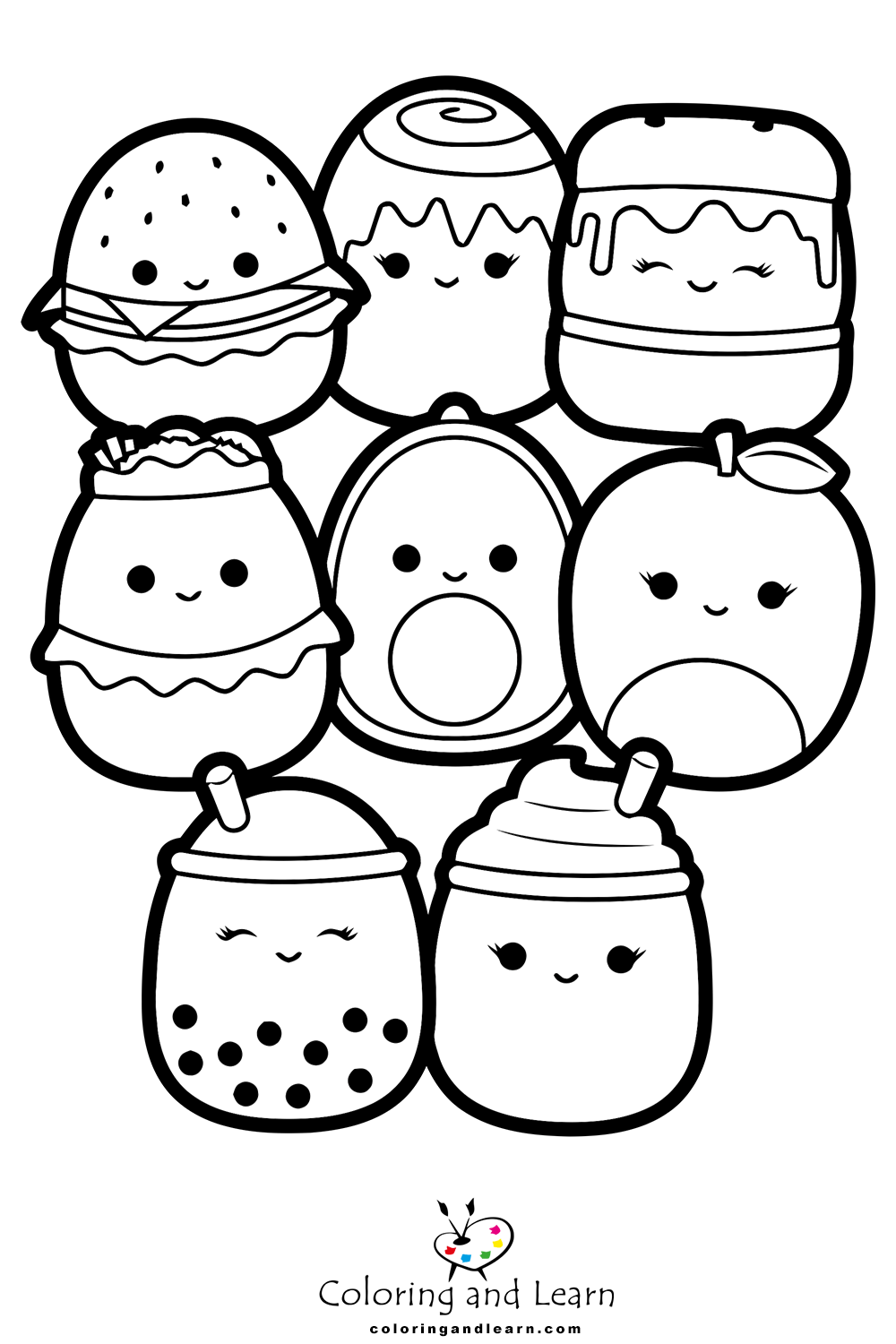 Squishmallows coloring pages