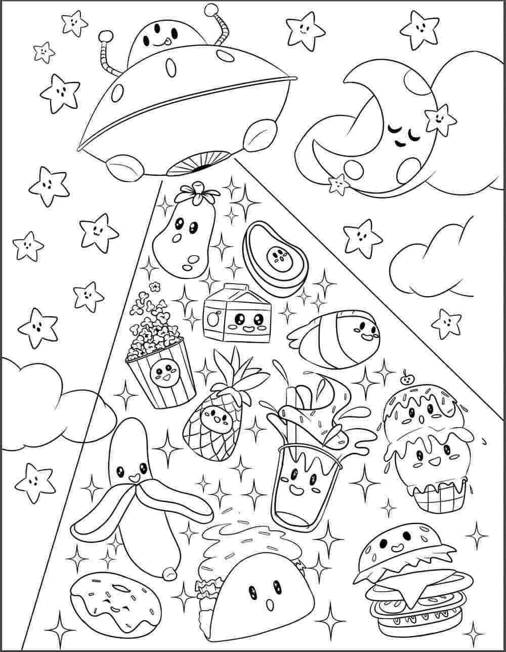 Squishmallows food coloring page