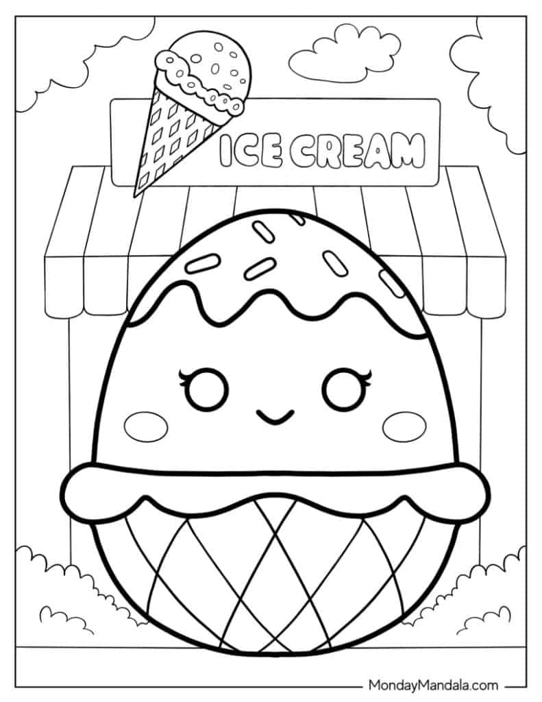 Squishmallow coloring pages free pdf printables