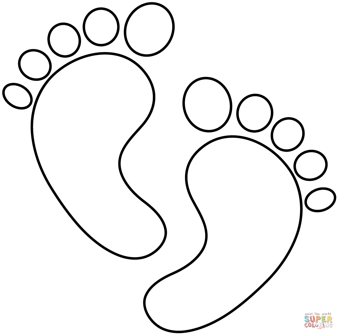 Soles of feet coloring page free printable coloring pages