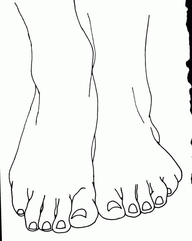 Coloring pages of a foot coloring pages coloring books beautiful feet books