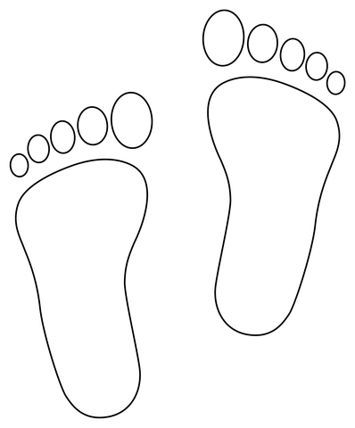 Feet coloring page free printable coloring pages