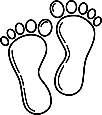 Feet coloring page free printable coloring pages