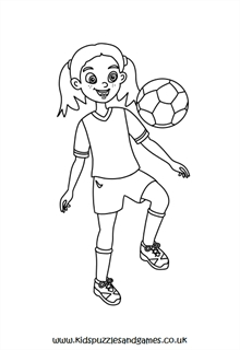 Football girl louring page