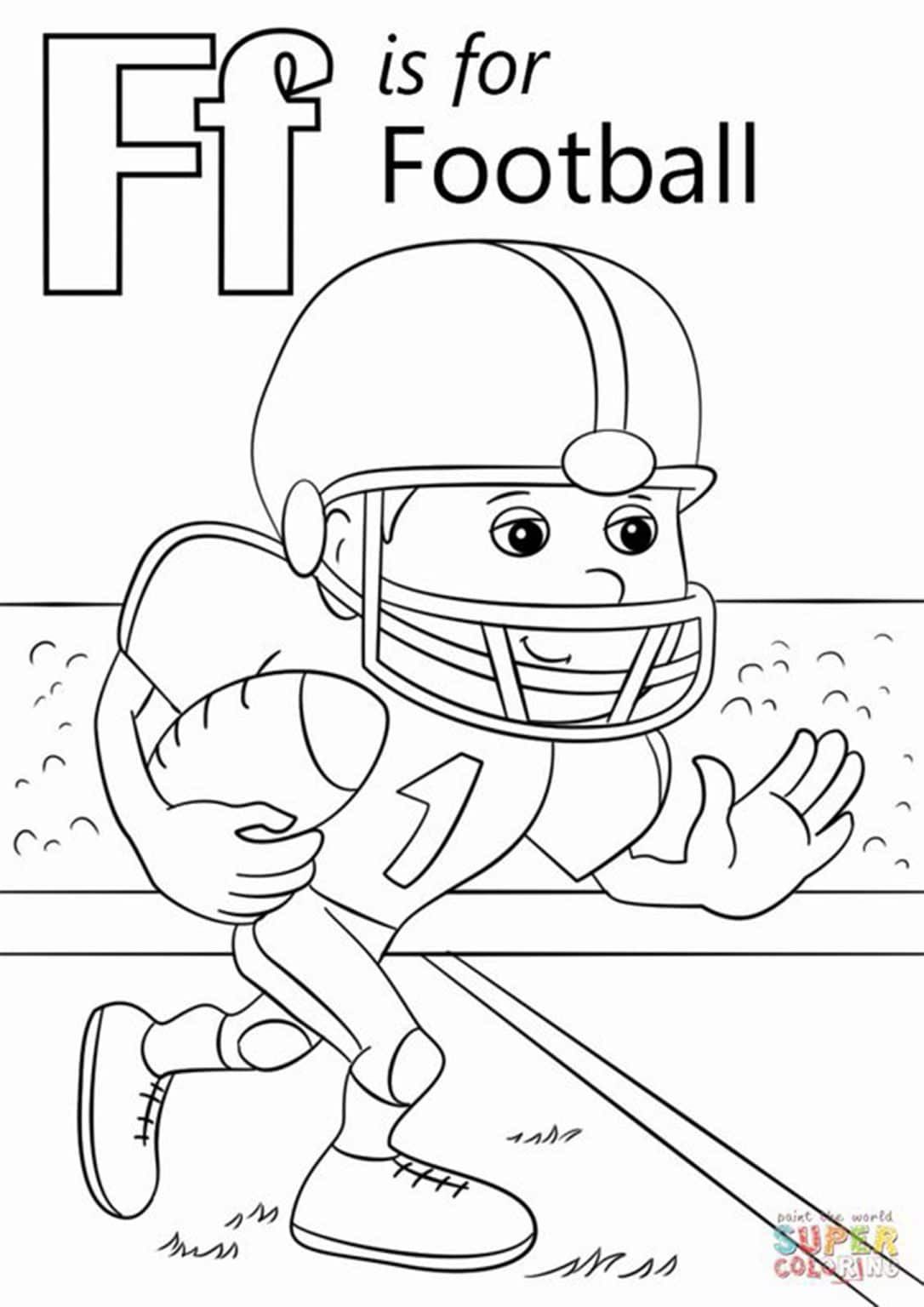 Free easy to print football coloring pages sports coloring pages football coloring pages preschool coloring pages