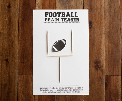 Football brain teaser printable â all for the boys